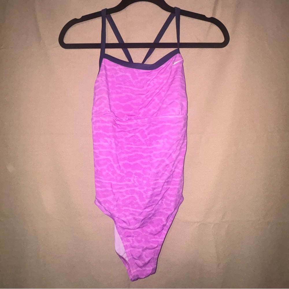 Nike Women's Purple One Piece Swimsuit